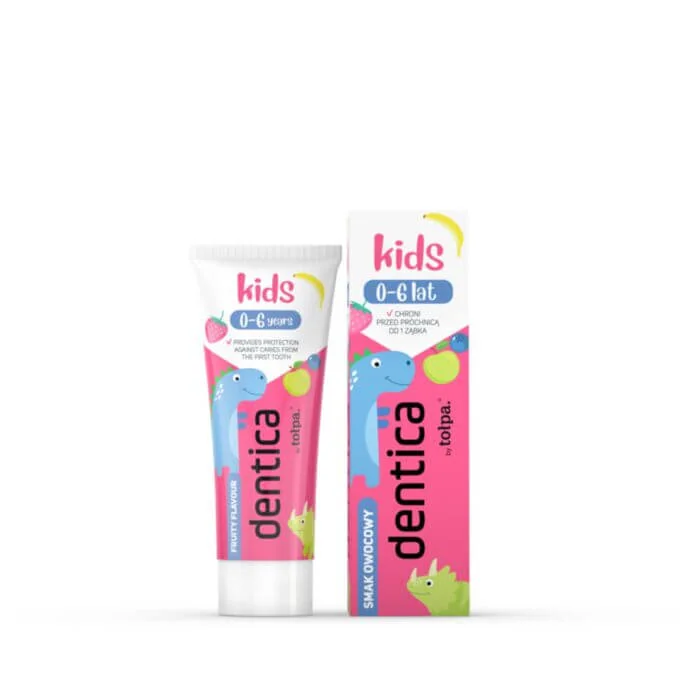 Dentica By Tołpa Kids pasta do zębów owocowa dla dzieci w wieku 0-6 lat, 50 ml