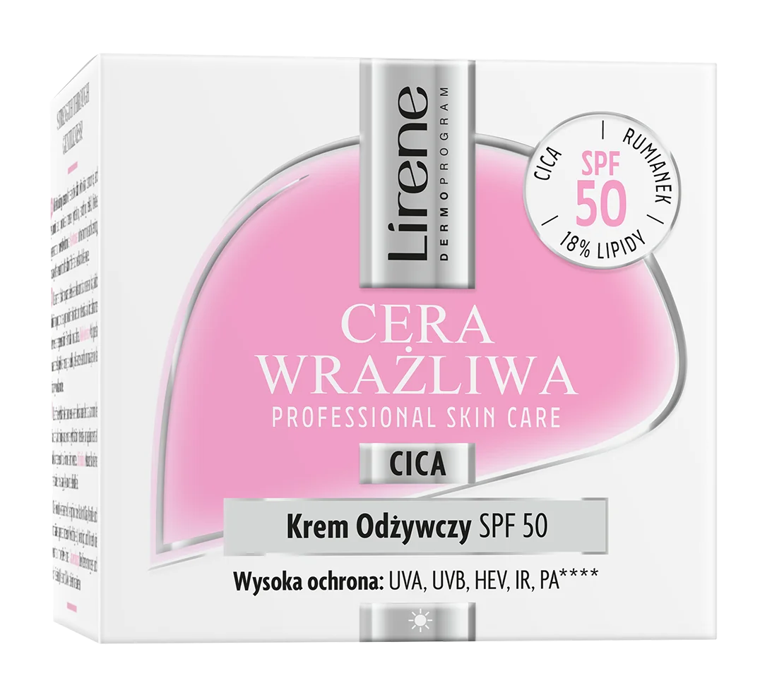 Lirene Cera Wrażliwa krem odżywczy SPF 50, 50 ml