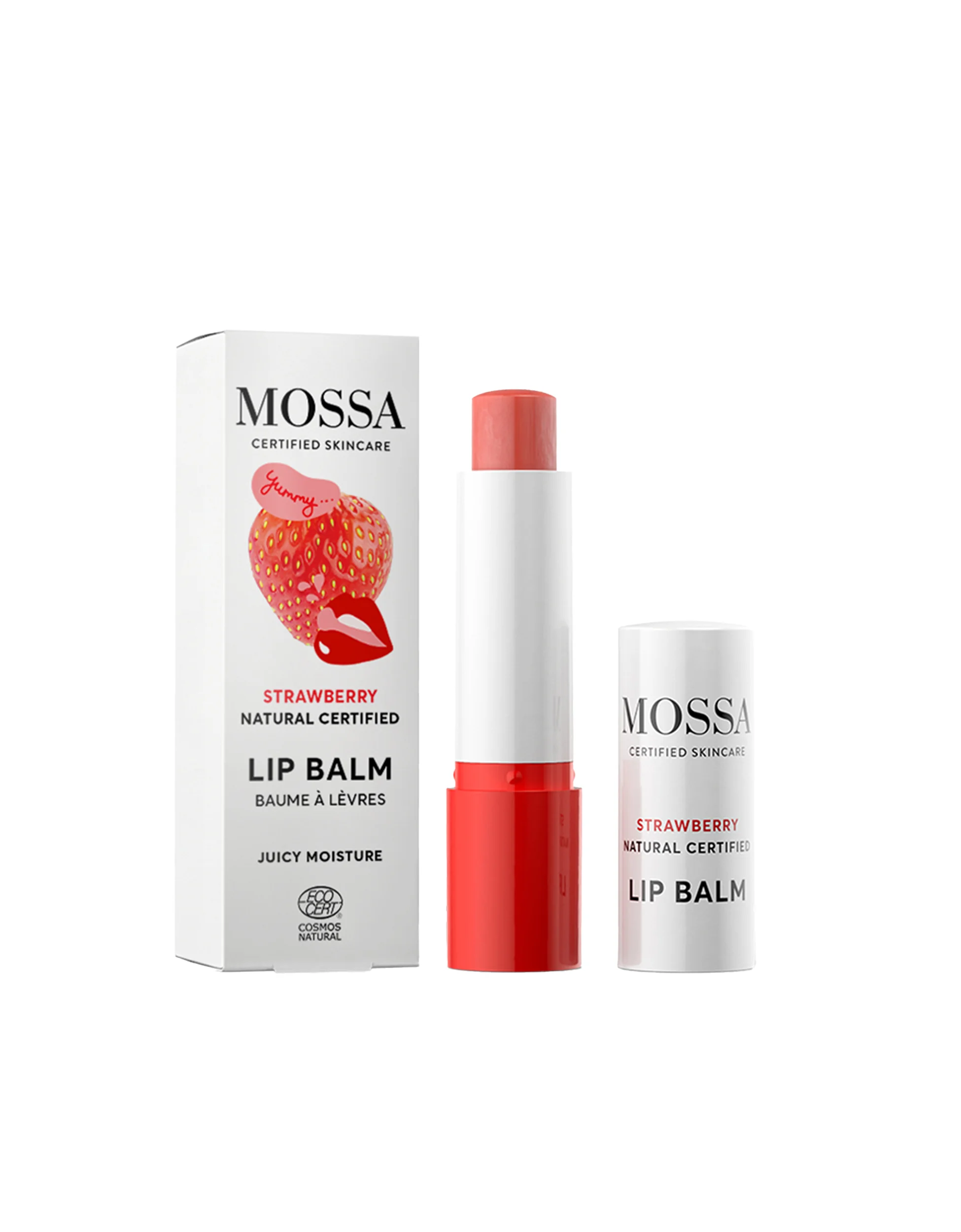 Mossa naturalny truskawkowy balsam do ust 4,5 g