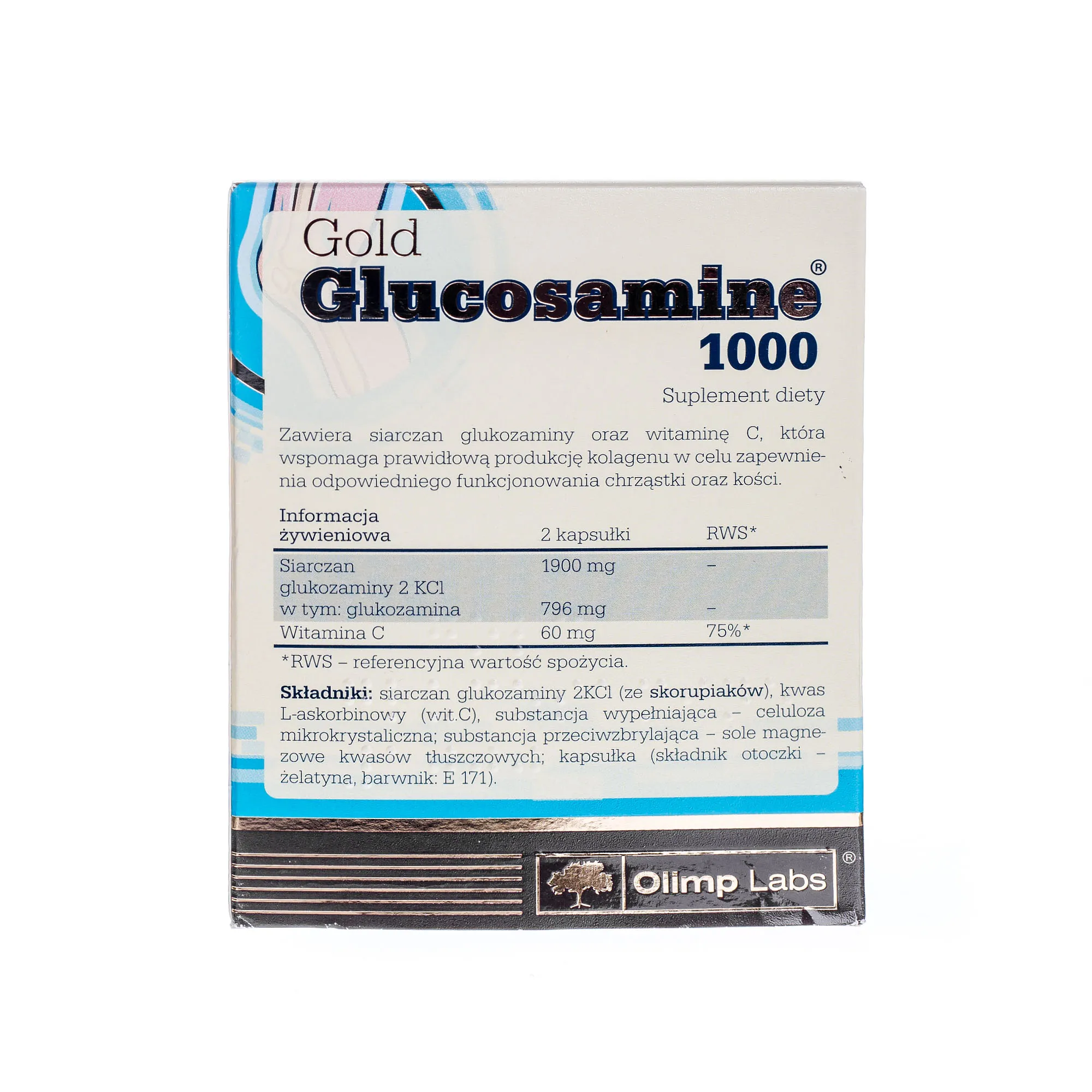 Olimp Gold Glucosamine 1000, suplement diety, 60 kapsułek 
