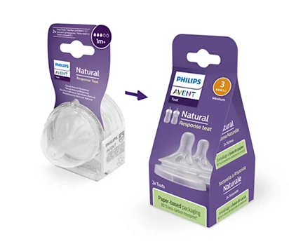 Philips Avent Natural Response smoczek responsywny 1m+ SCY963/02, 2 szt.