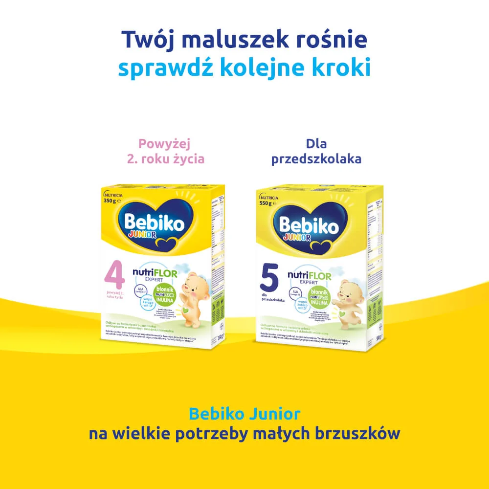 Bebiko Junior 3, modyfikowane mleko dla dzieci powyżej 1. roku życia, 350 g 
