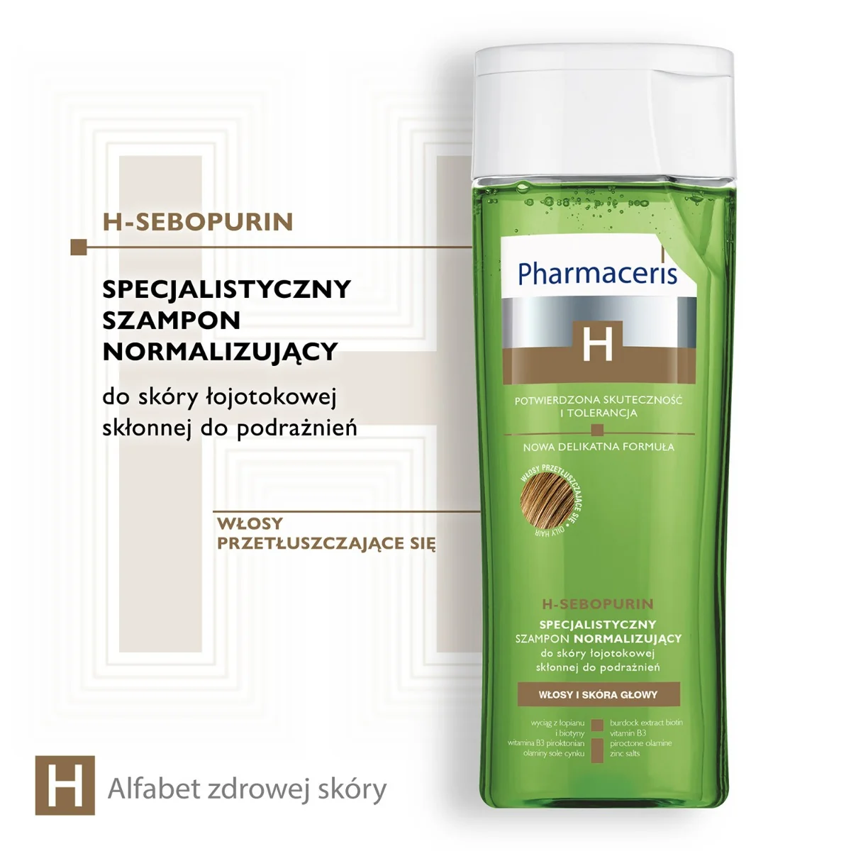 Pharmaceris H-Sebopurin, specjalistyczny szampon do włosów, 250 ml 