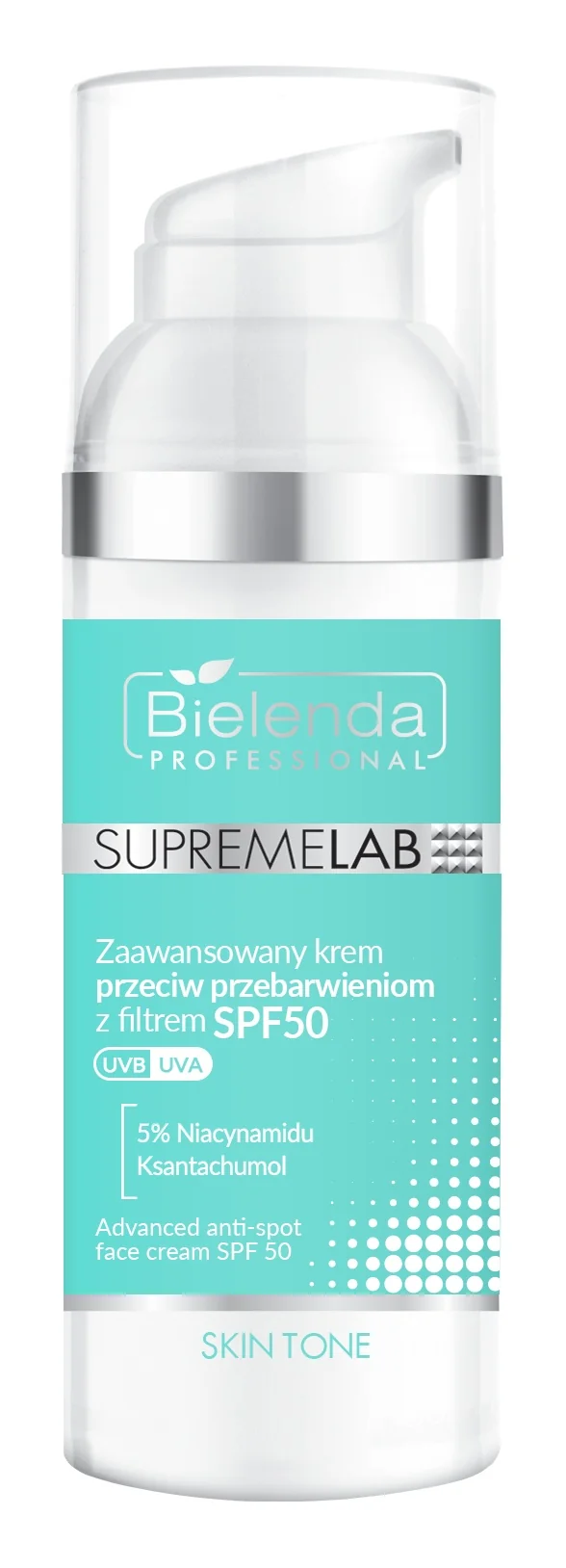 Bielenda Professional Supremelab Skin Tone zaawansowany krem przeciw przebarwieniom z SPF 50 UVA/UVB, 50 ml