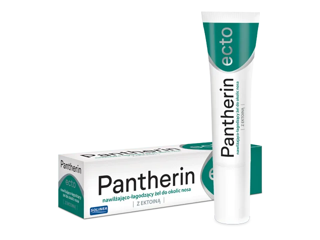 Pantherin Ecto nawilżająco-łagodzący żel do okolic nosa, z ektoiną, 15 ml