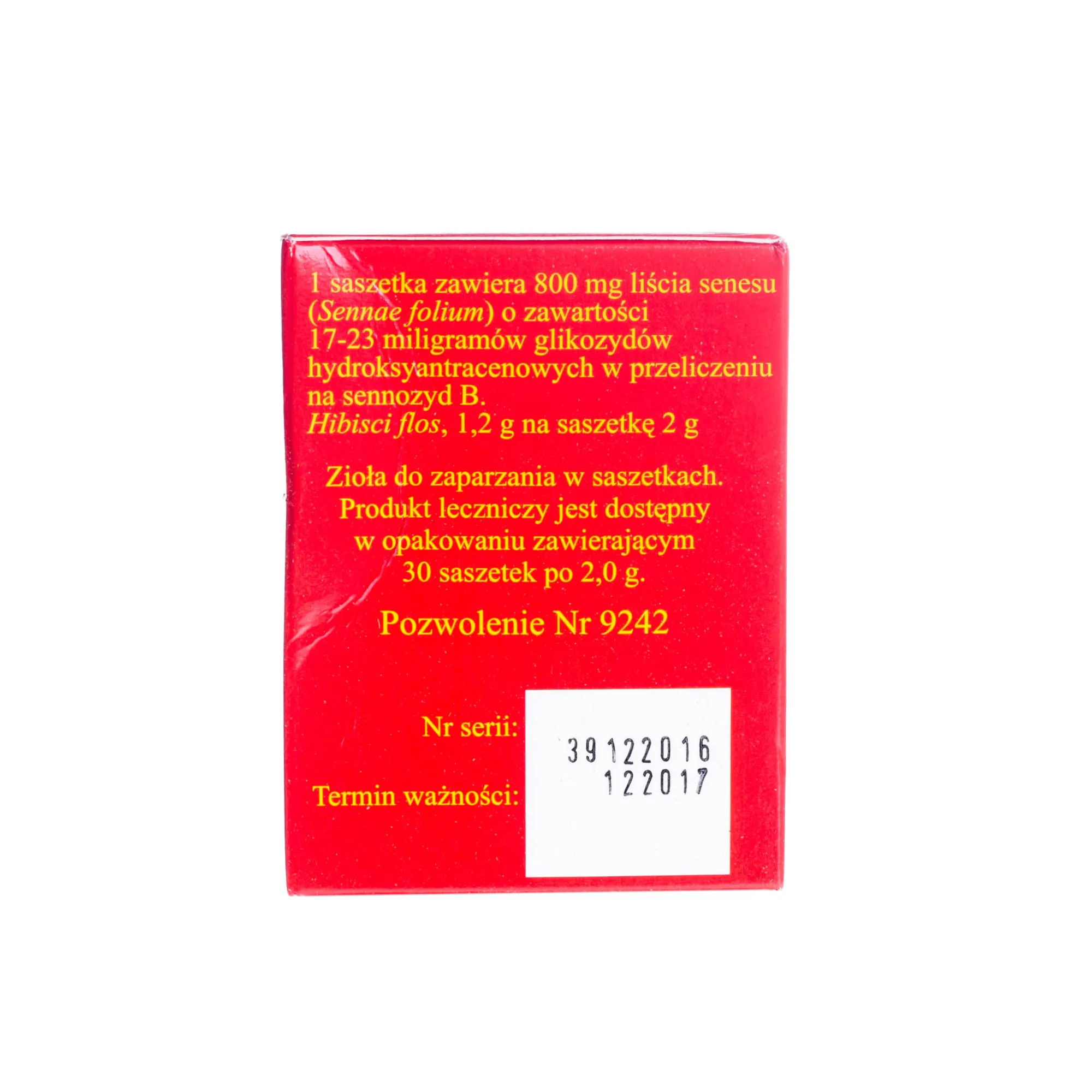 Red Senes Tea - zioła do zaparzania w saszetkach, 30 szt. x 2 g 