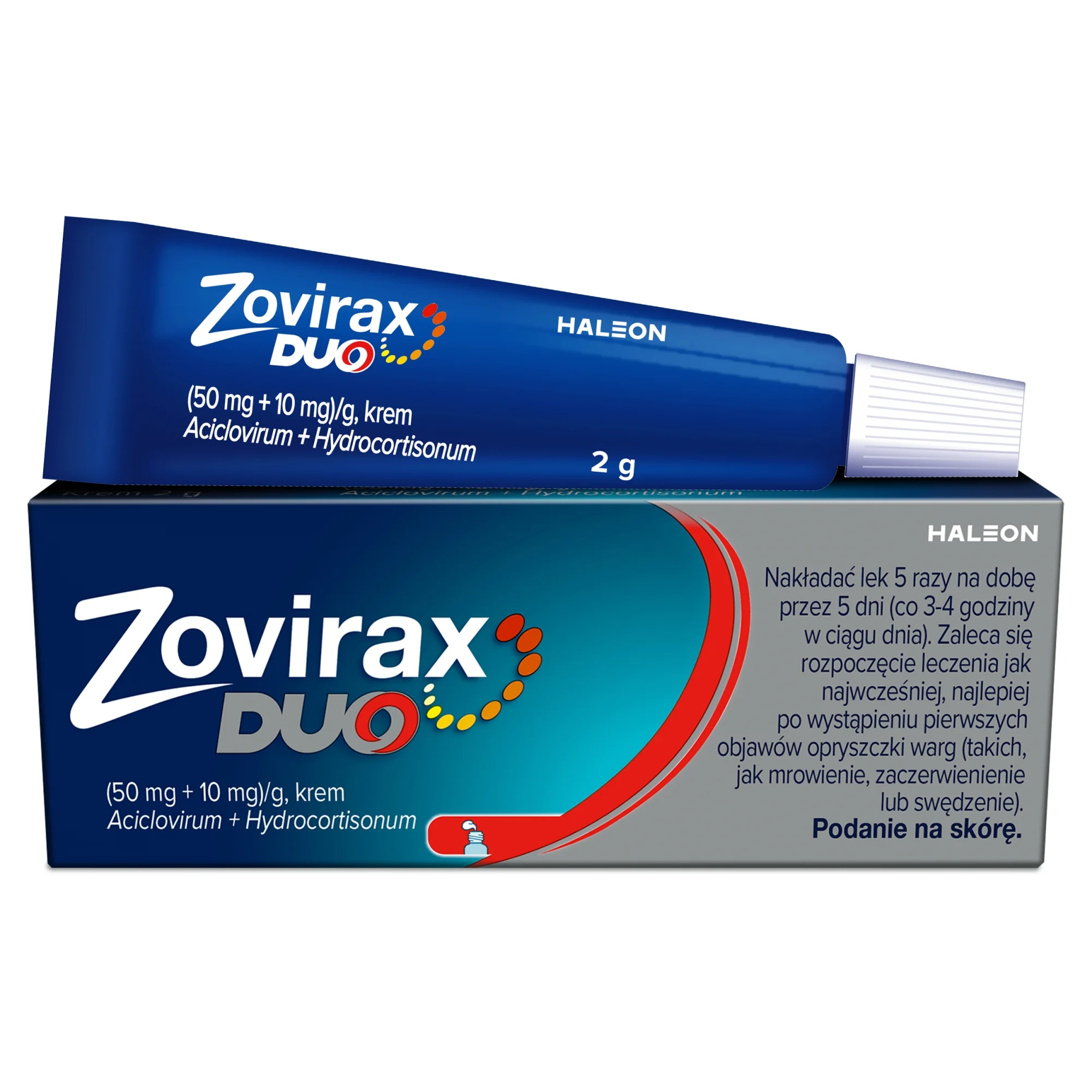 Zovirax DUO (50 mg 10 mg )/g krem, 2 g