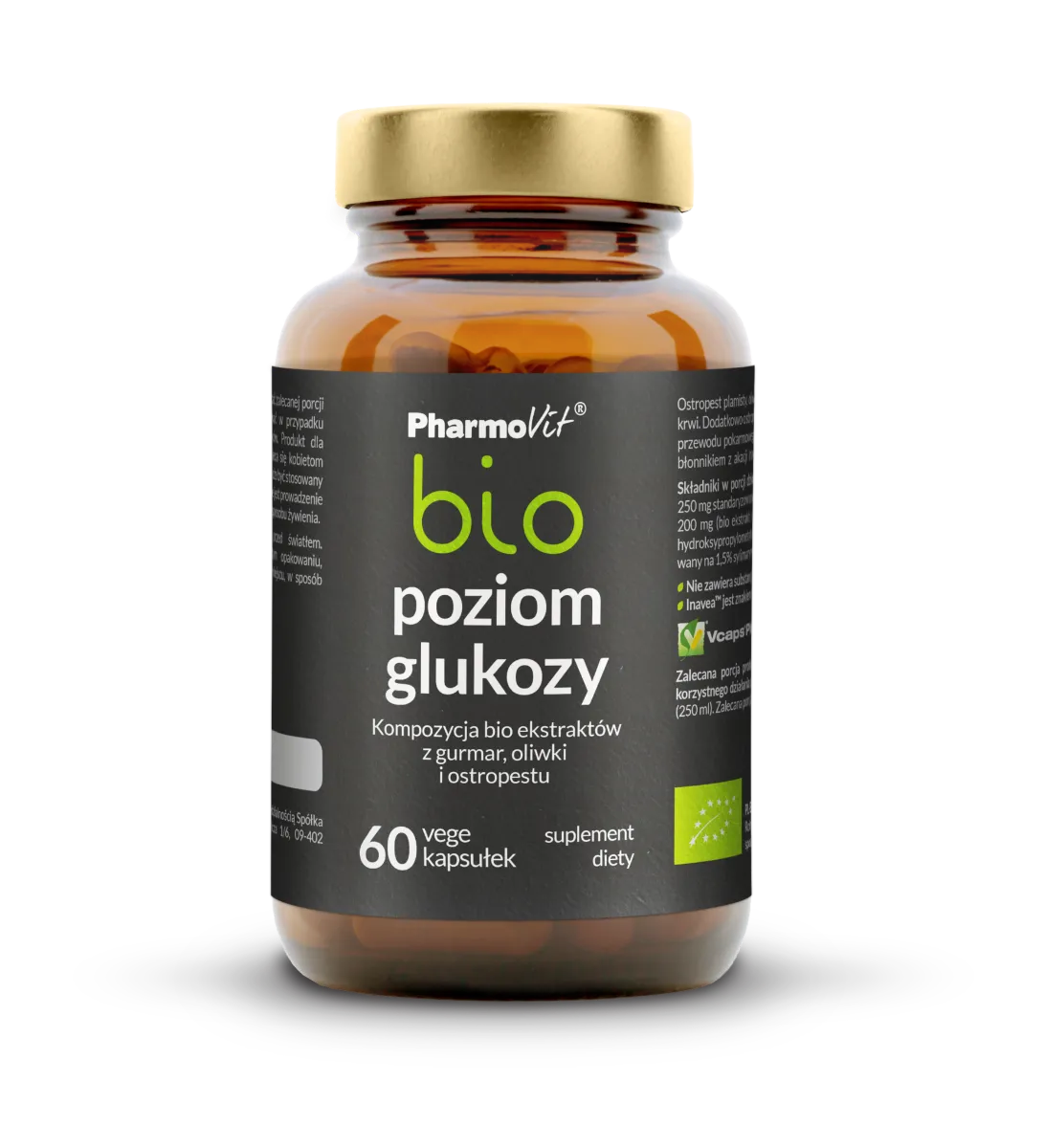 Pharmovit Bio Poziom glukozy, suplement diety, 60 kapsułek