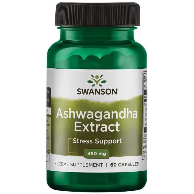 Swanson Ashwagandha Extract, suplement diety, 60 kapsułek
