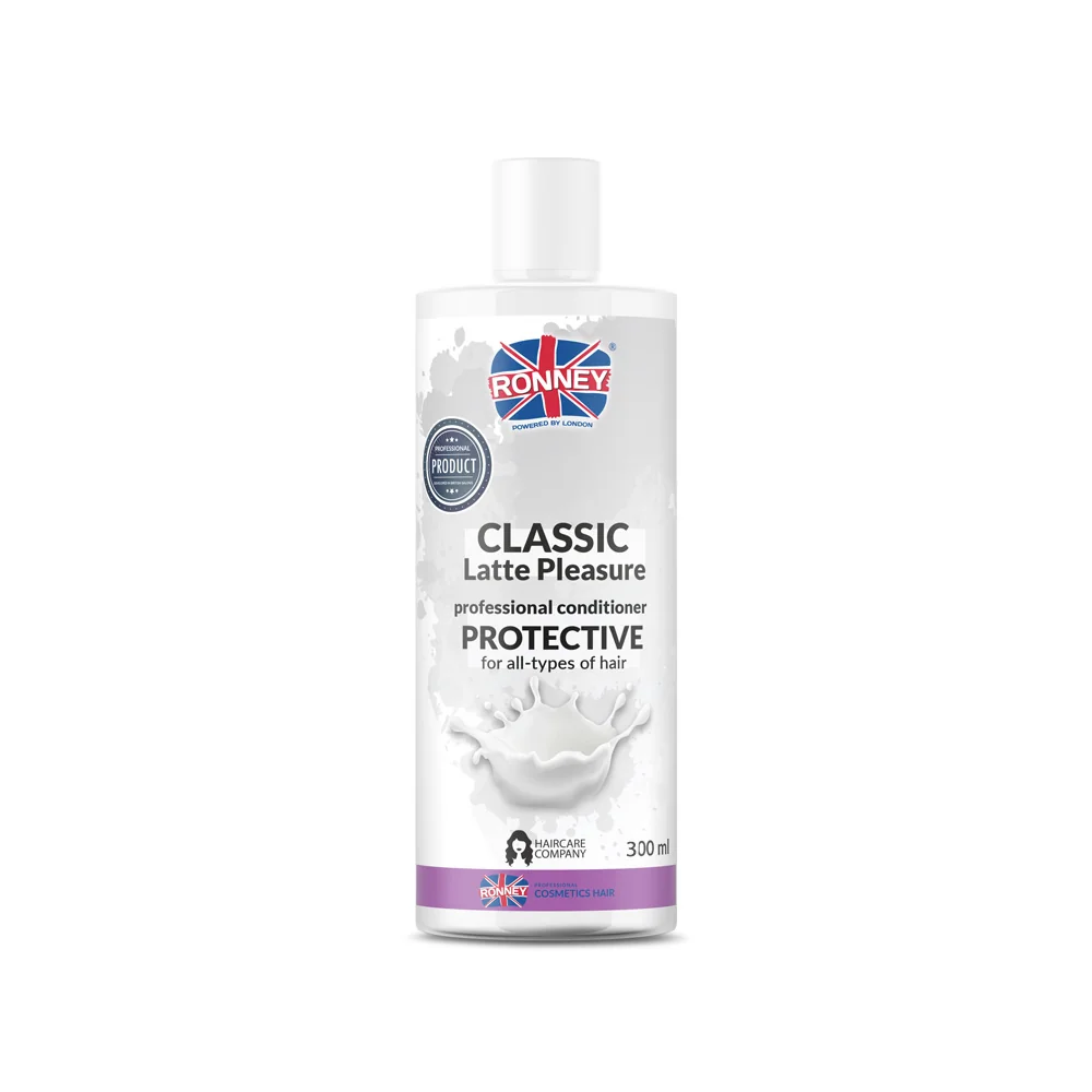 RONNEY Professional Conditioner Classic Latte Pleasure Protective Odżywka ochronna do każdego rodzaju włosów, 300 ml
