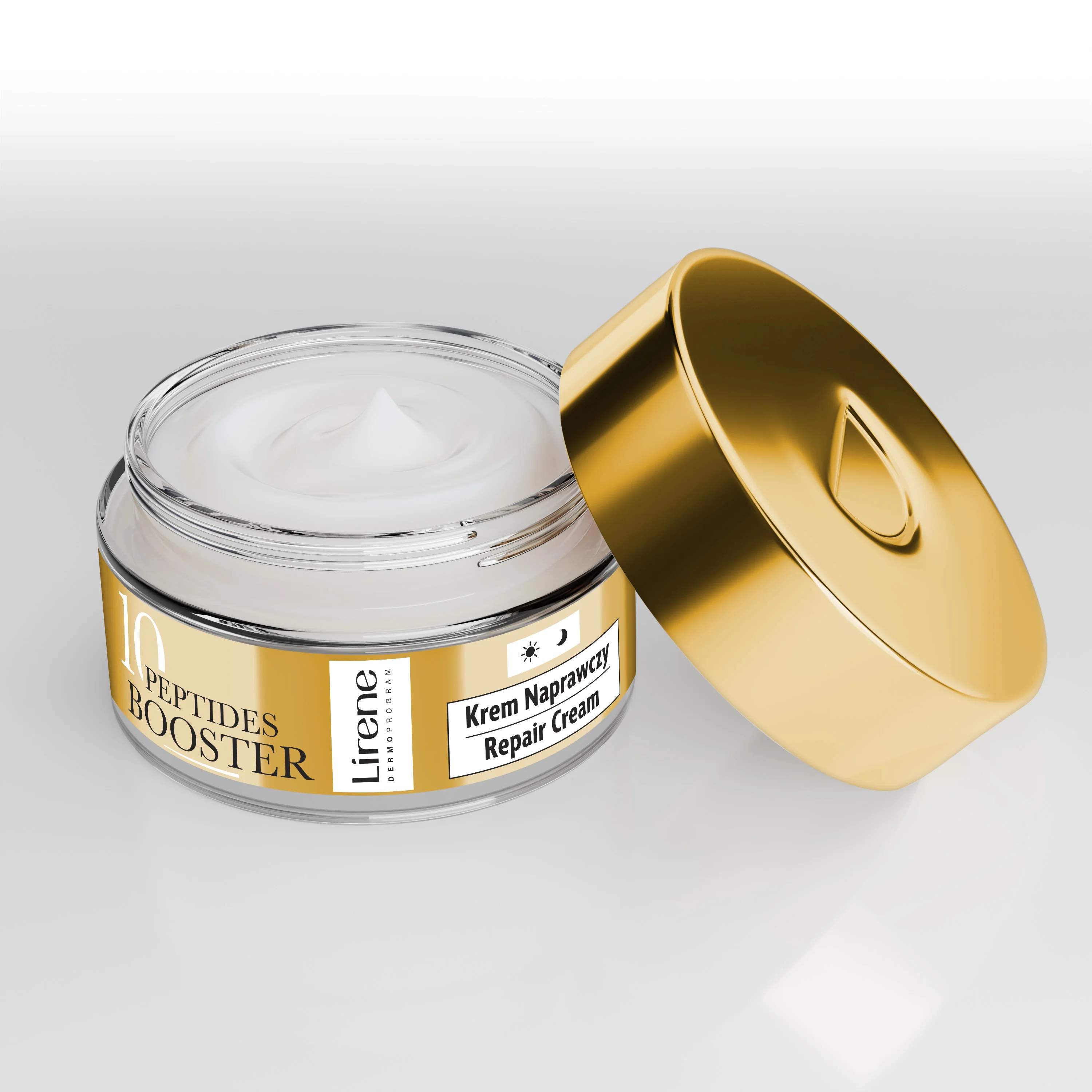 Lirene 10 PEPTIDES BOOSTER krem naprawczy 70+, 50 ml
