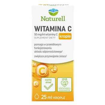 Naturell Witamina C krople, 25 ml