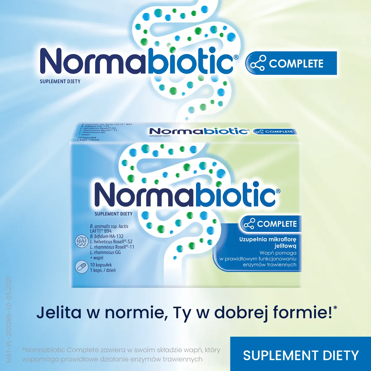 Normabiotic Complete, suplement diety, 10 kapsułek 
