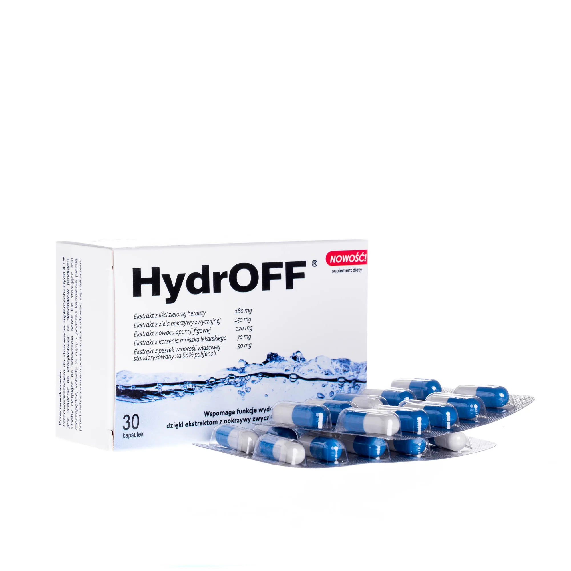 HydrOFF suplement diety, 30 kapsułek