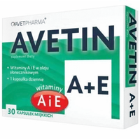 Avetin A+E, suplement diety, 30 kapsułek