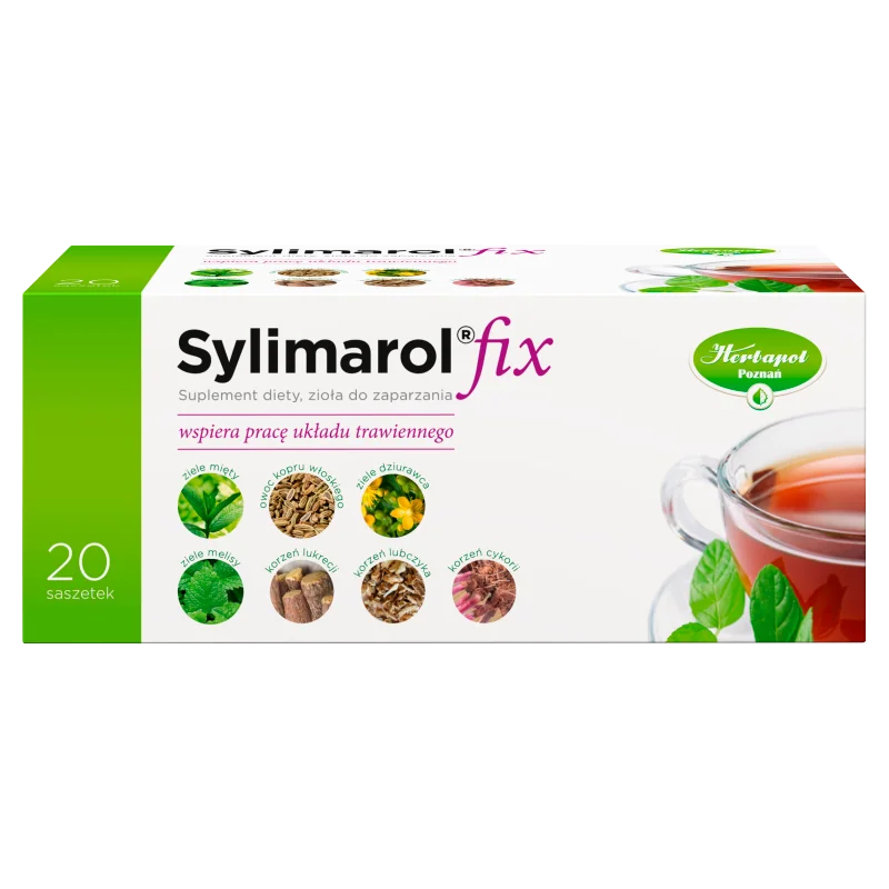 Sylimarol Fix zioła do zaparzania, 20 saszetek