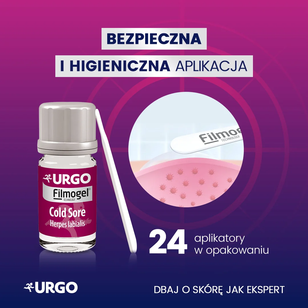 Urgo na opryszczkę płyn 3ml + 24 aplikatory