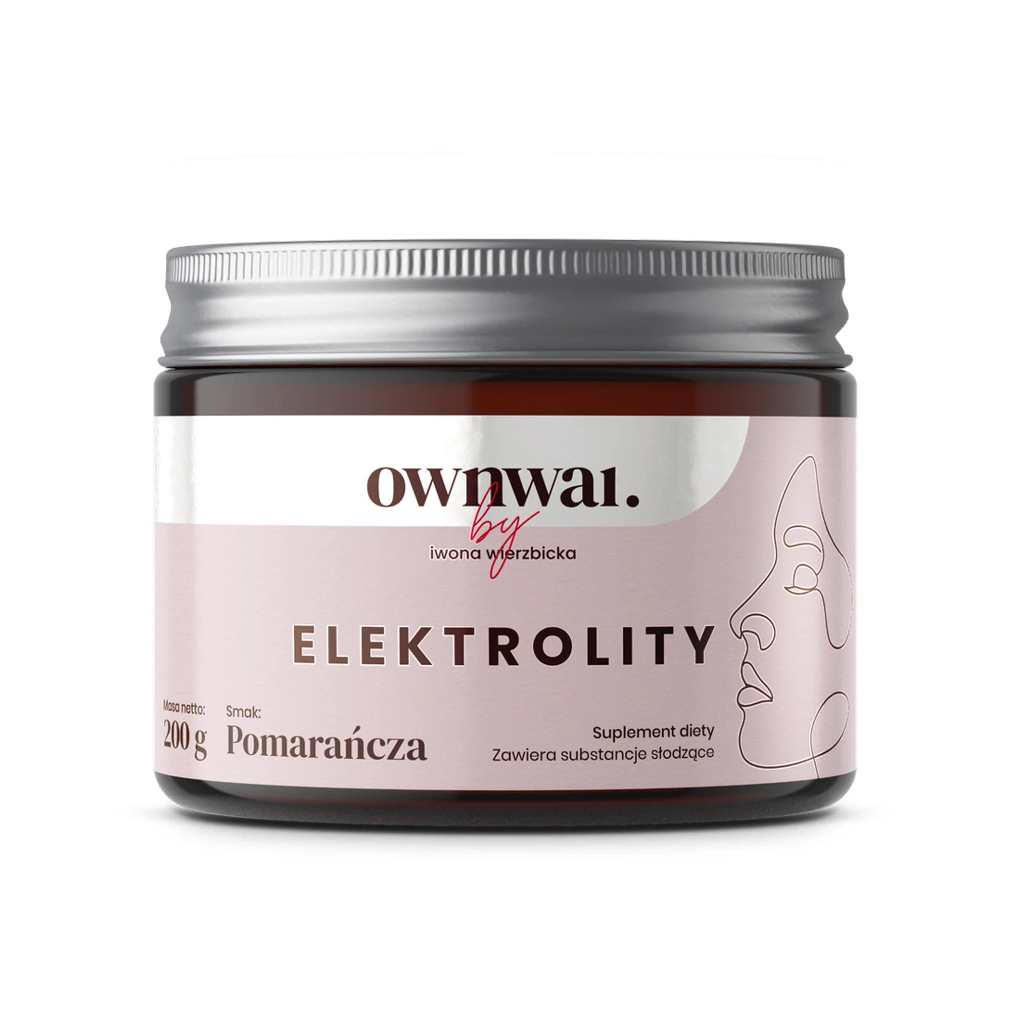 Ownwai Elektrolity smak pomarańcza, proszek, 200 g