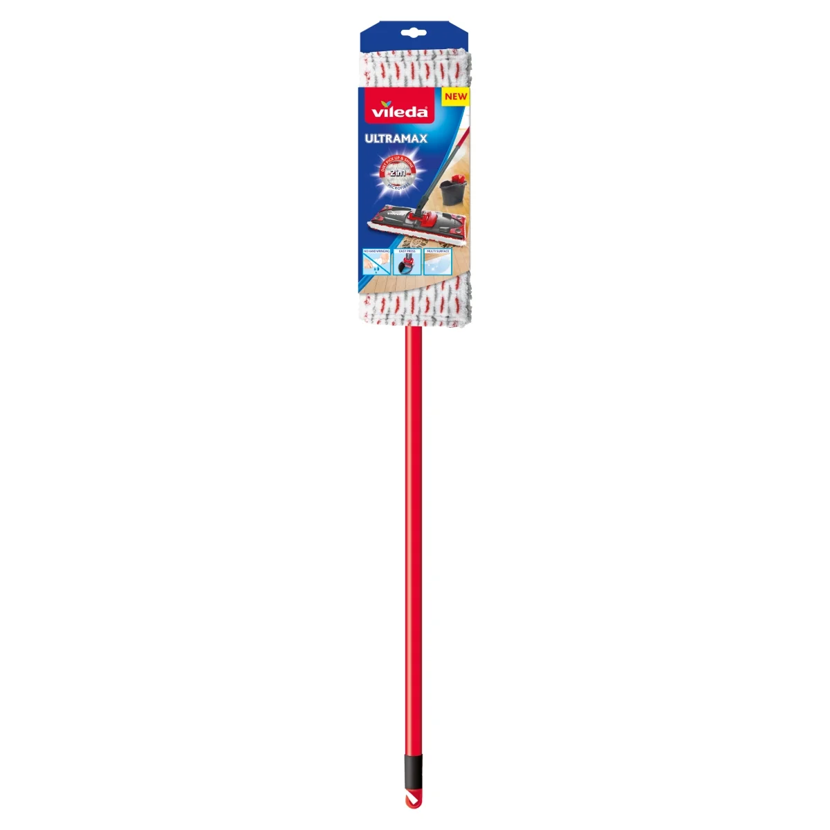 Vileda Ultramax mop płaski z drążkiem, 1 sztuka