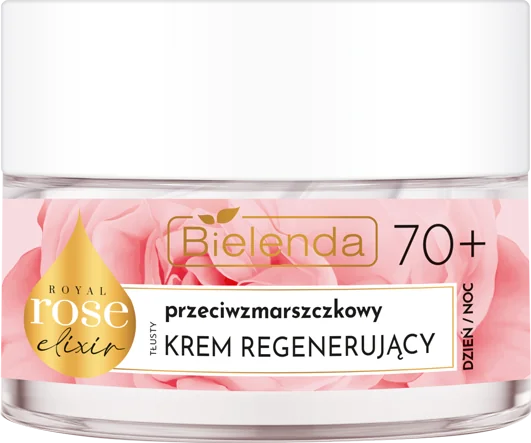 Bielenda Royal Rose przeciwzmarszczkowy tłusty krem regenerujący 70+, 50 ml