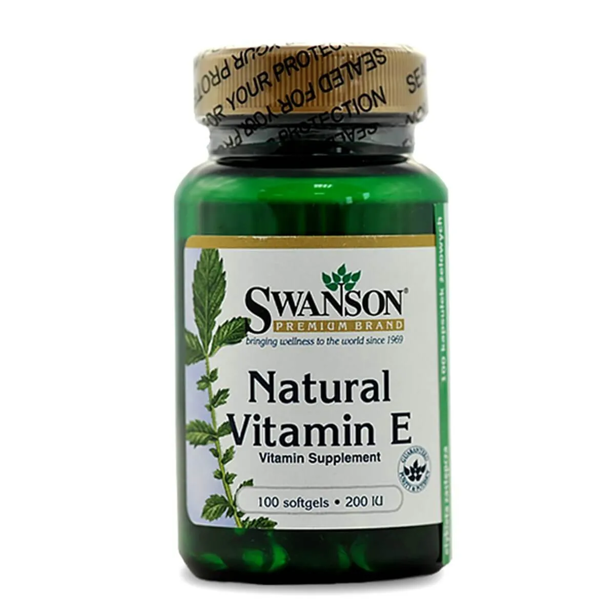 Swanson Natural Vitamin E 200IU, suplement diety, 100 kapsułek