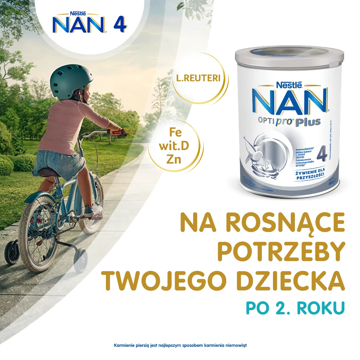 Nestle Nan Optipro Plus 4 mleko po 2. roku życia, 4x800 g