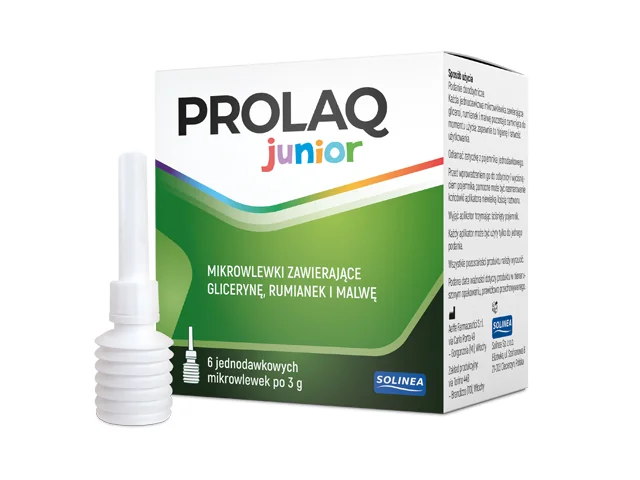 Prolaq junior mikrowlewki doodbytnicze, 6 x 3 g