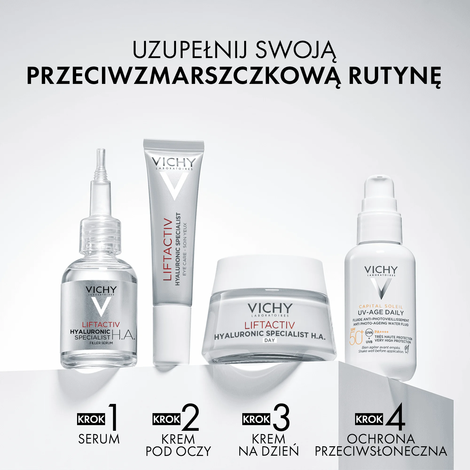 Vichy Liftactiv HA krem na dzień do skóry suchej, 50 ml