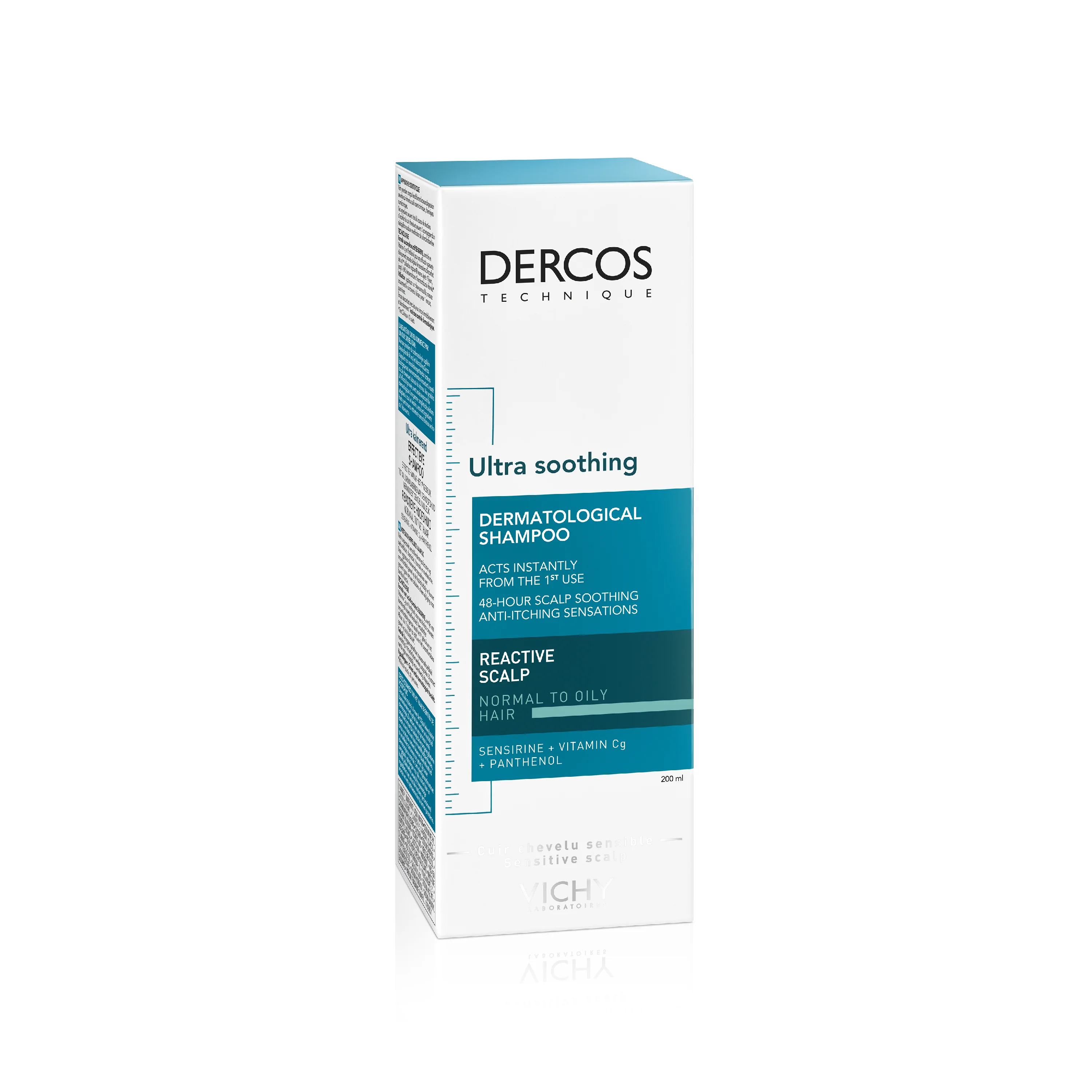 Vichy Dercos szampon ultrakojący do włosów tłustych, 200 ml