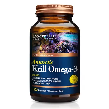Doctor Life Antarctic Krill Omega-3, suplement diety, 120 kapsułek 