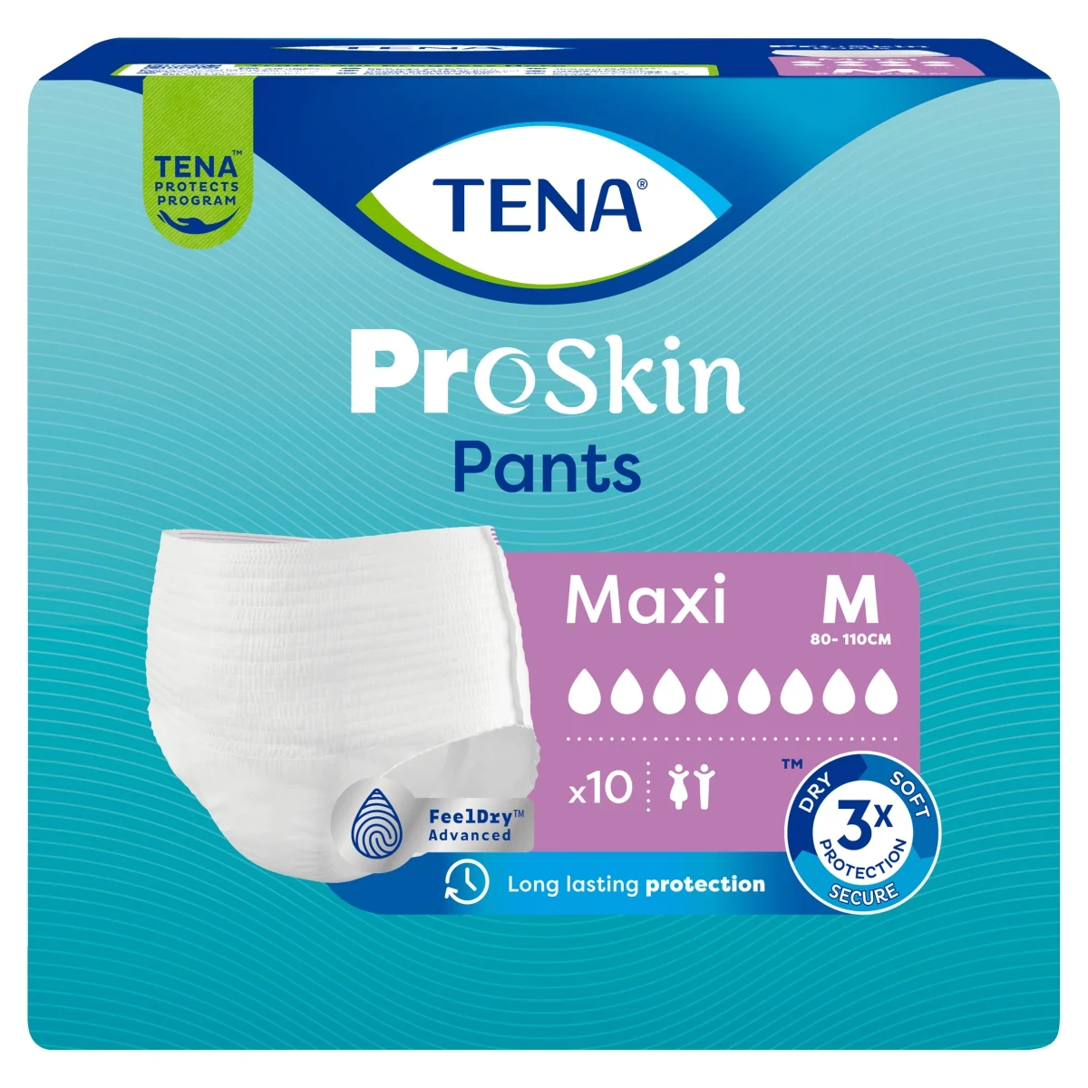 TENA ProSkin Pants majtki chłonne Maxi M, 10 sztuk