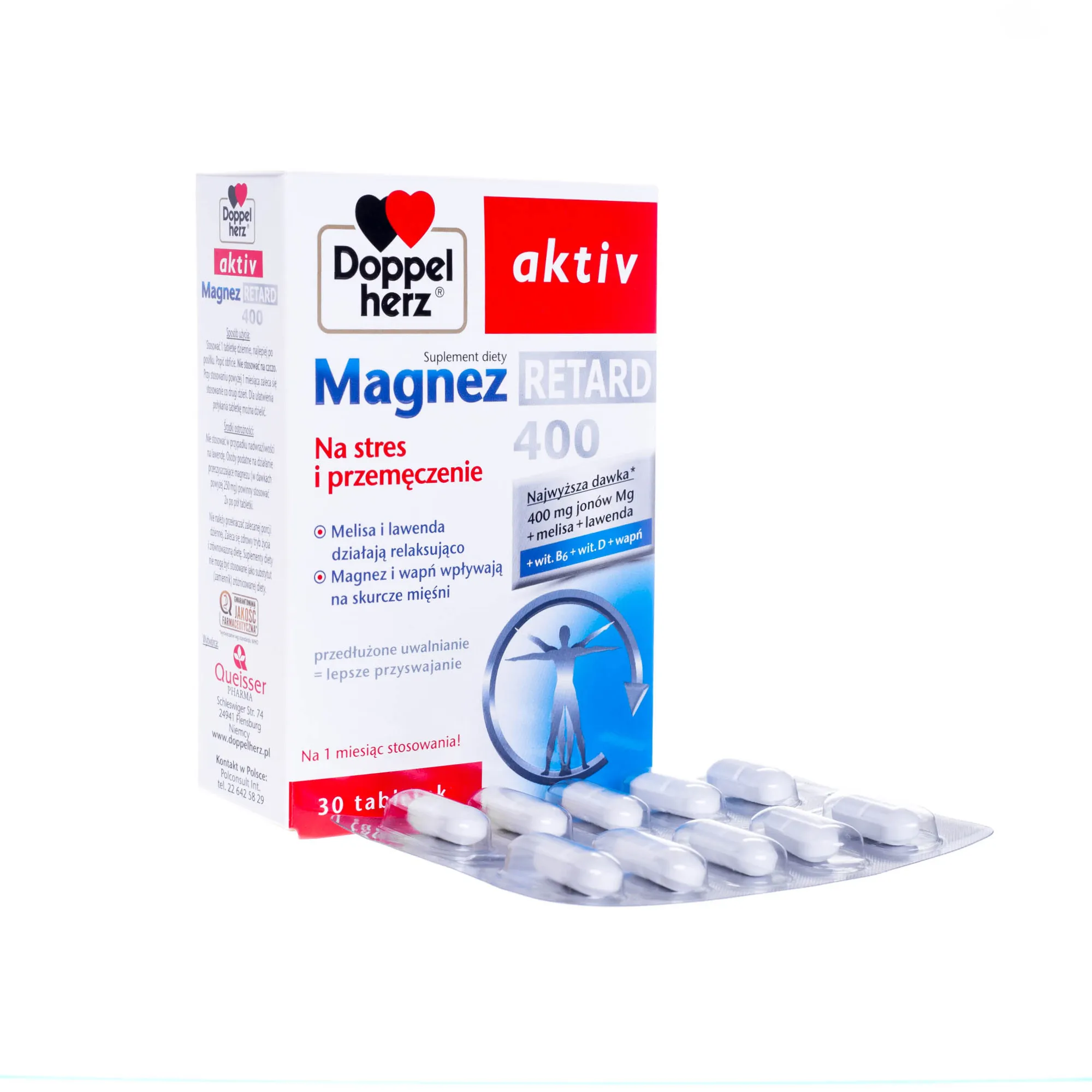 Doppelherz Aktiv Magnez Retard 400, 30 tabletek