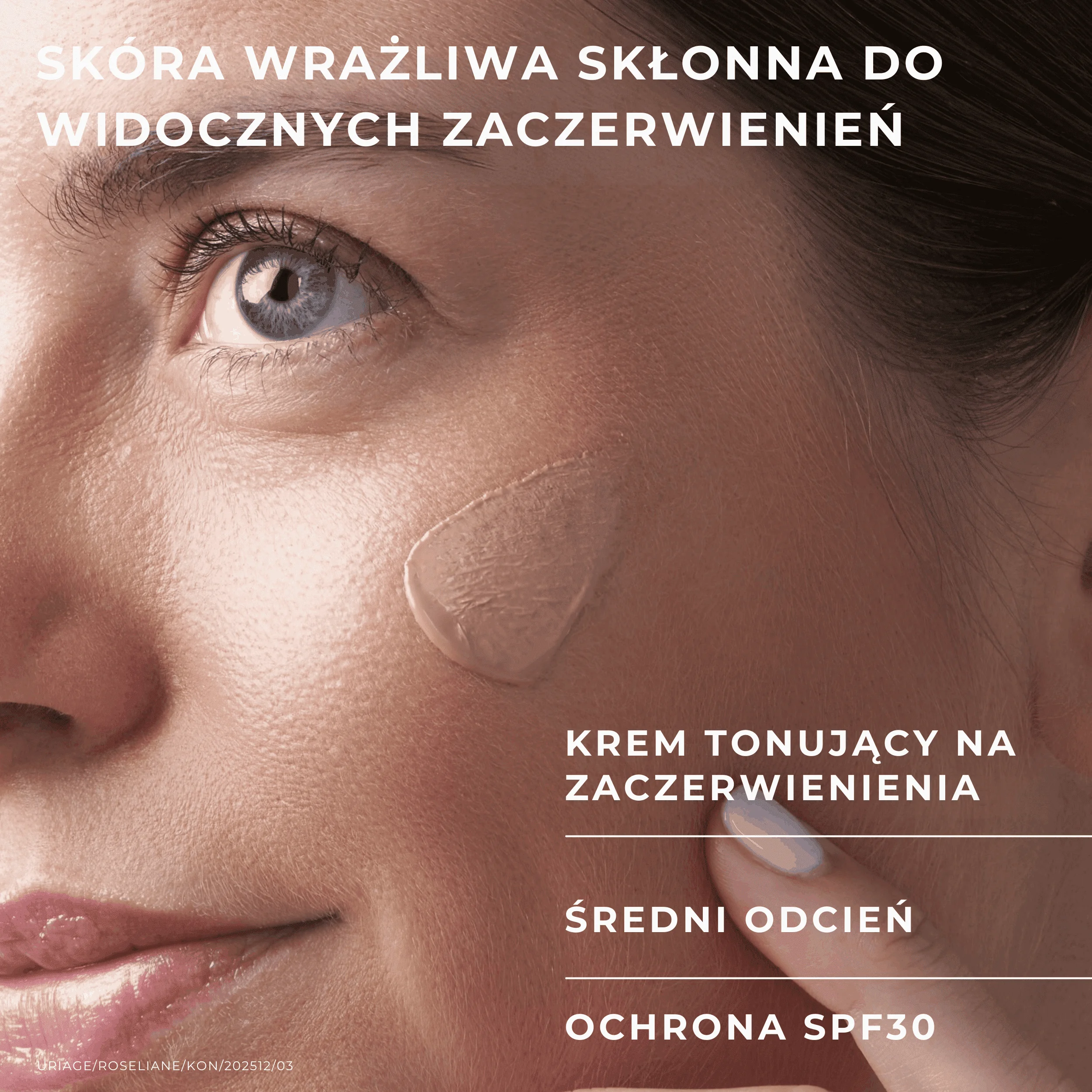 Uriage Roseliane krem CC z SPF 30 neutralizujące zaczerwienienia, 40 ml