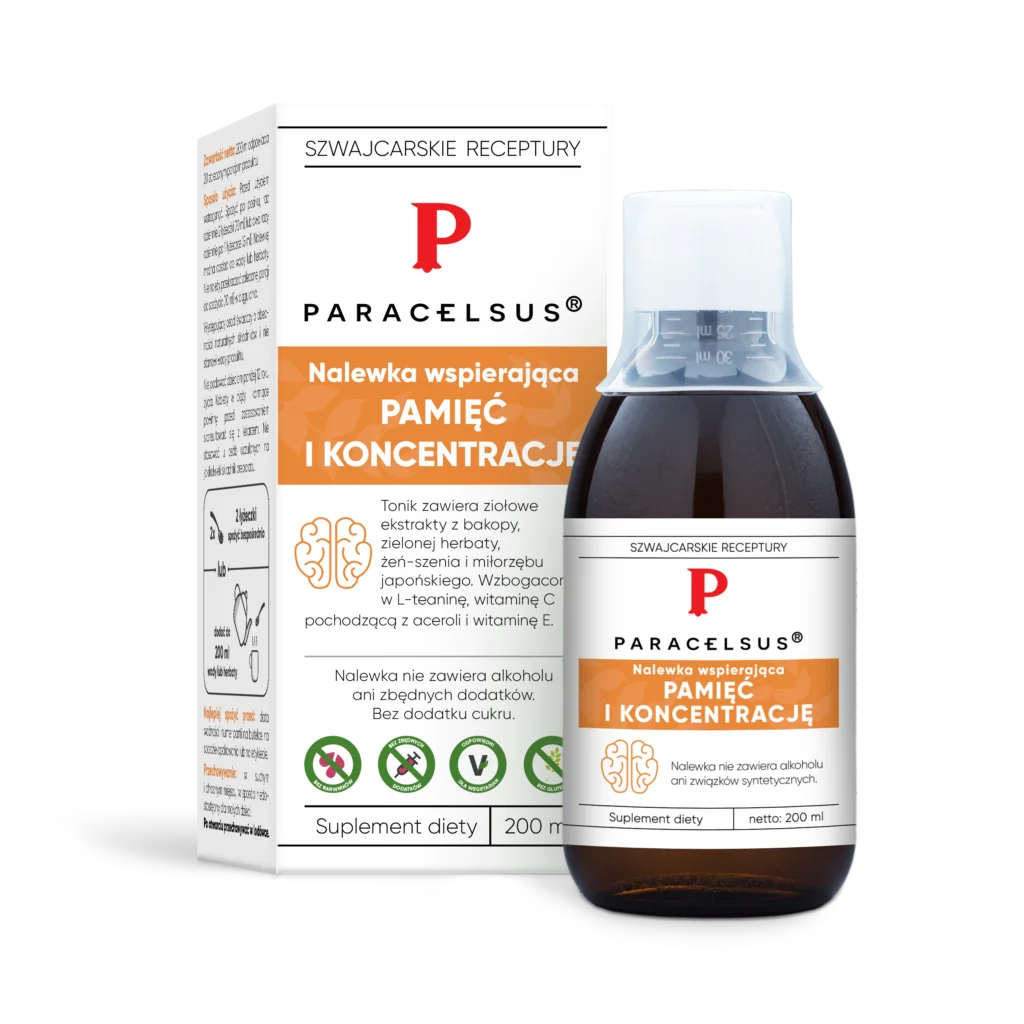 Paracelsus pamięć i koncentracja, suplement diety,  200 ml