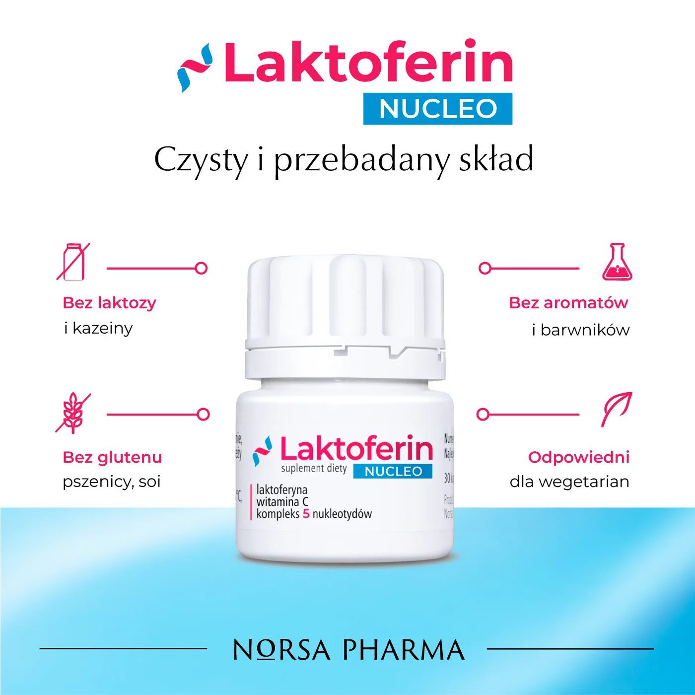 Norsa Pharma Laktoferin Nucleo 30 kapsułek