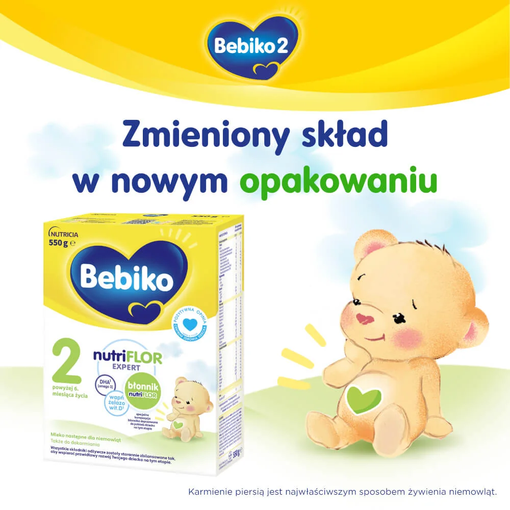 Bebiko 2 mleko następne dla niemowląt powyżej 6 mies. życia, 550 g