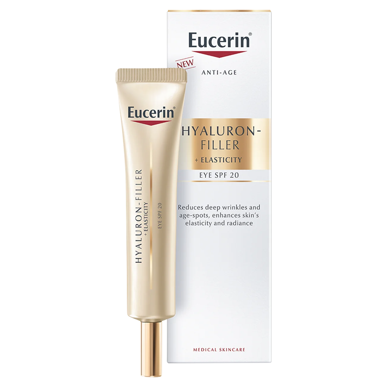 Eucerin Hyaluron-Filler + Elasticity Krem pod oczy SPF 20, 15 ml