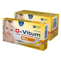 D-Vitum witamina D3 dla niemowląt 600 j.m., suplement diety, 90 kapsułek twist-off