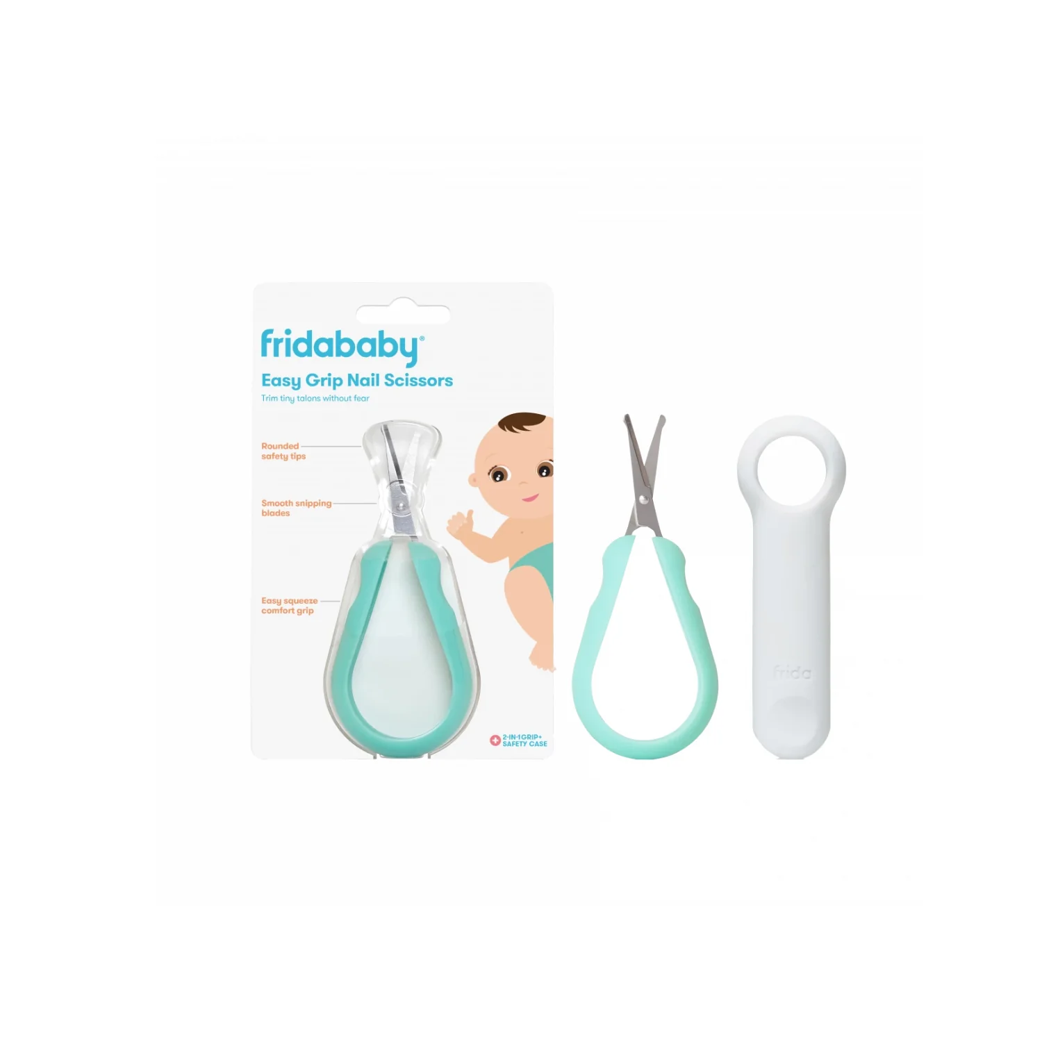 FridaBaby Easy GripNail Scissors obcinacz do paznokci, 1 szt.