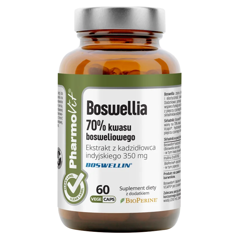 Pharmovit Boswellia 70% kwasu bosweliowego suplement diety, 60 kapsułek