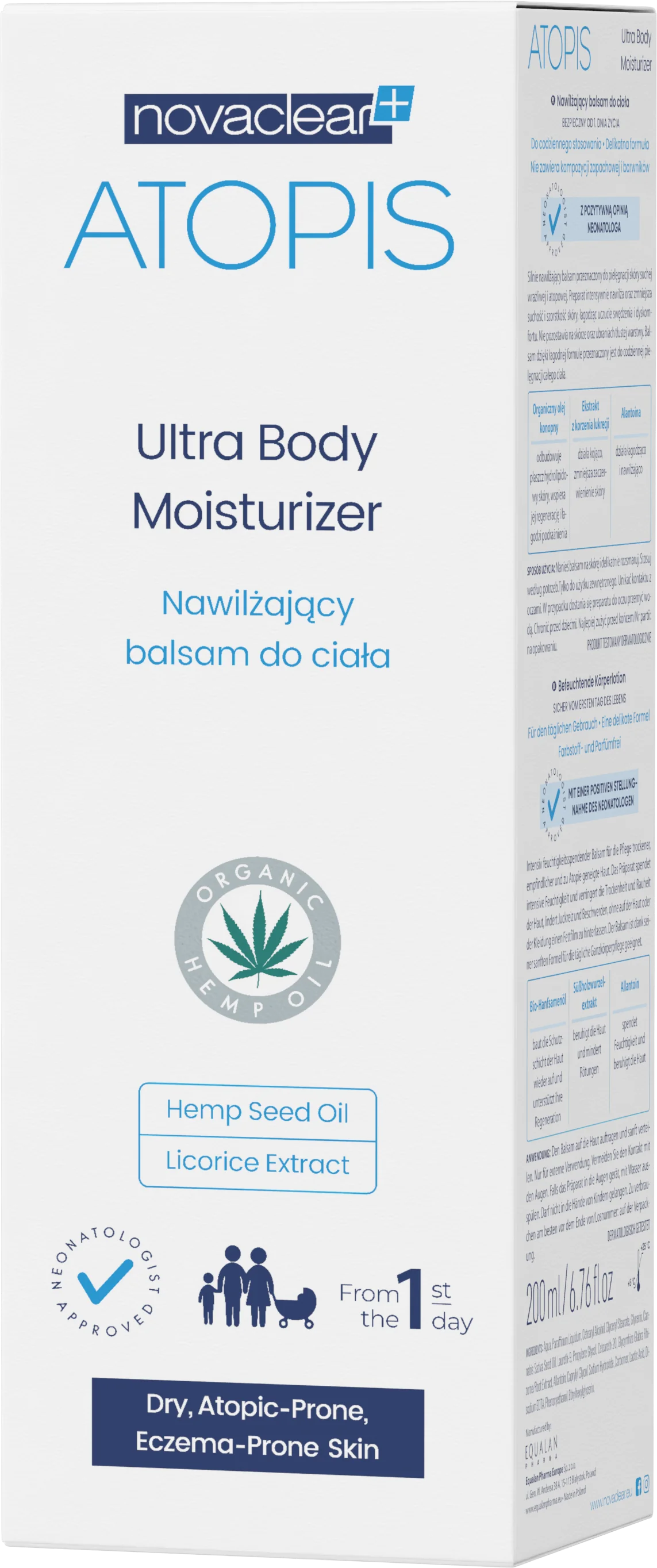 Equalan Novaclear Atopis balsam nawilżający do ciała, 200 ml