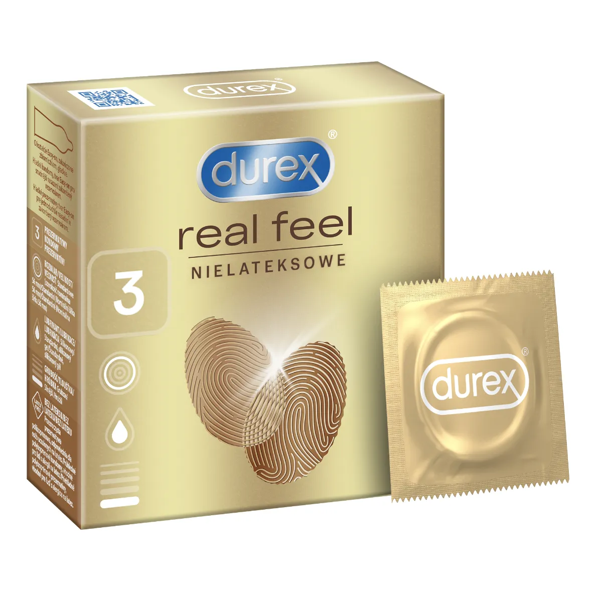 Prezerwatywy Durex Real Feel,3 szt. 