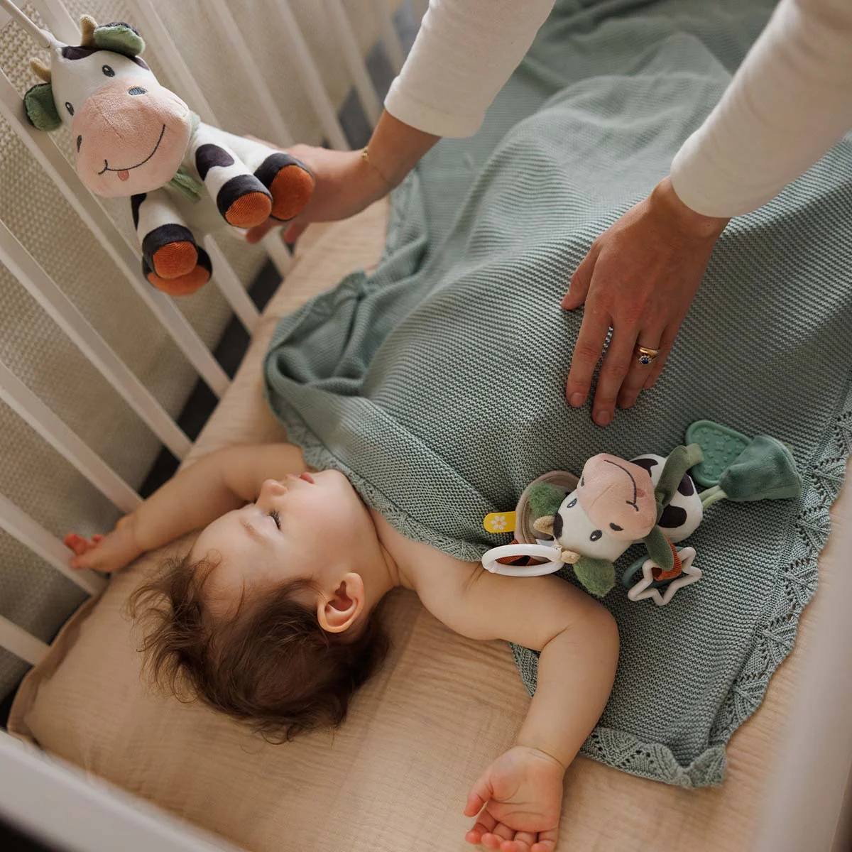 Babyono kocyk bambusowy szałwiowy, 1 sztuka