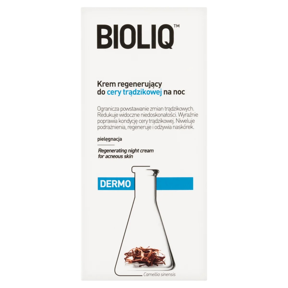 Bioliq Dermo krem regenerujący do cery trądzikowej na noc, 50 ml