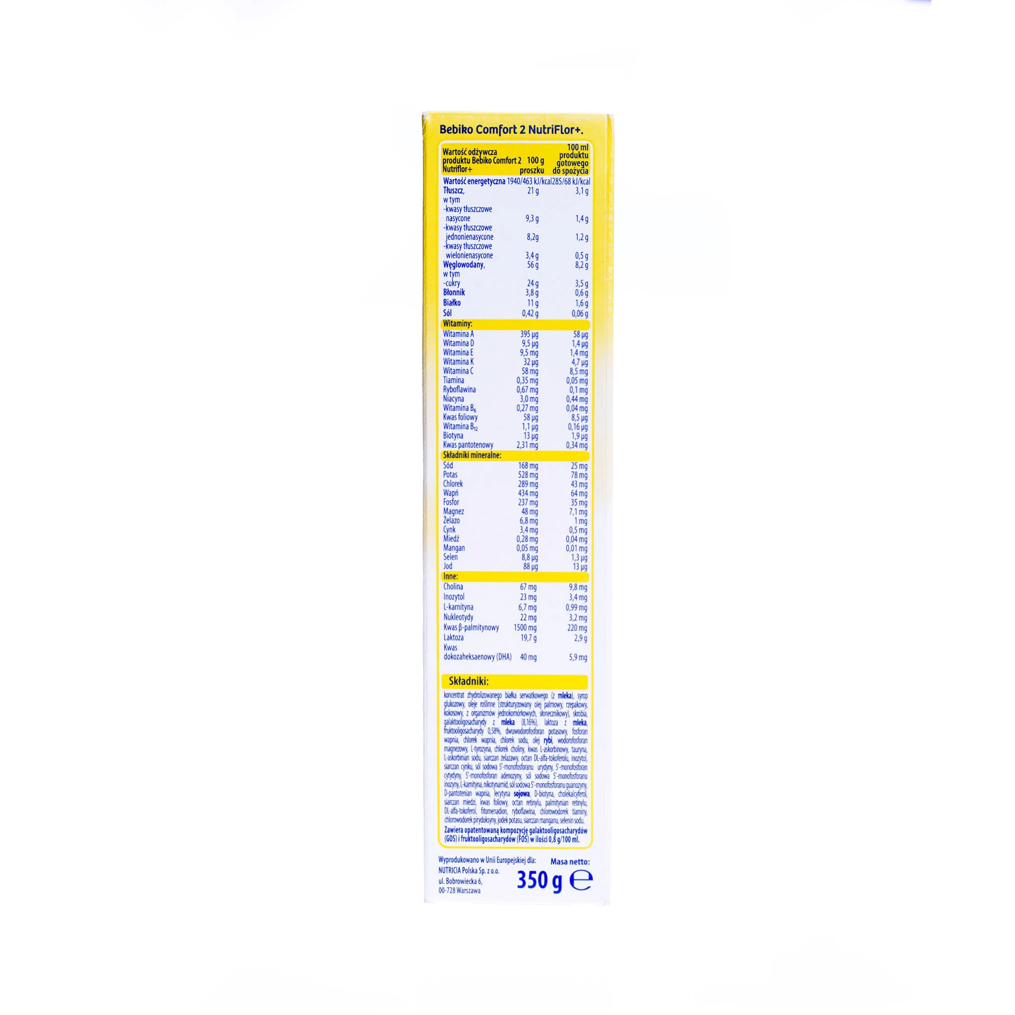 Bebiko Comfort 2,  mleko modyfikowane dla dzieci powyżej 6 miesiąca życia, 350 g 