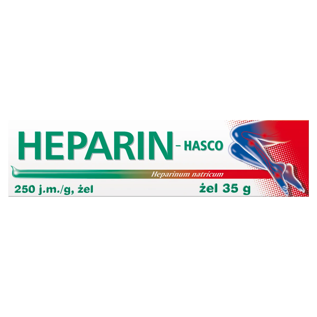 Heparin żel-lek do stosowania miejscowego na skórę, 35 g