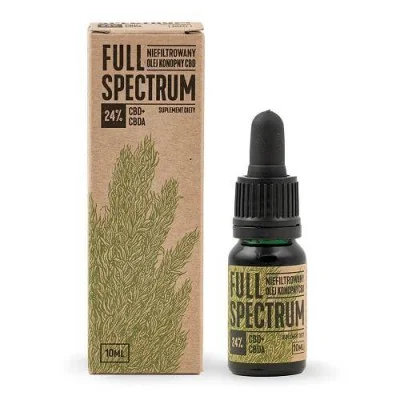 Full Spectrum CBD+CBDA, suplement diety, olejek konopny 24%, 10 ml 10 ml