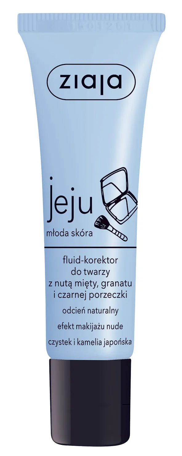 Ziaja Jeju, fluid-korektor do twarzy, odcień naturalny, 30 ml