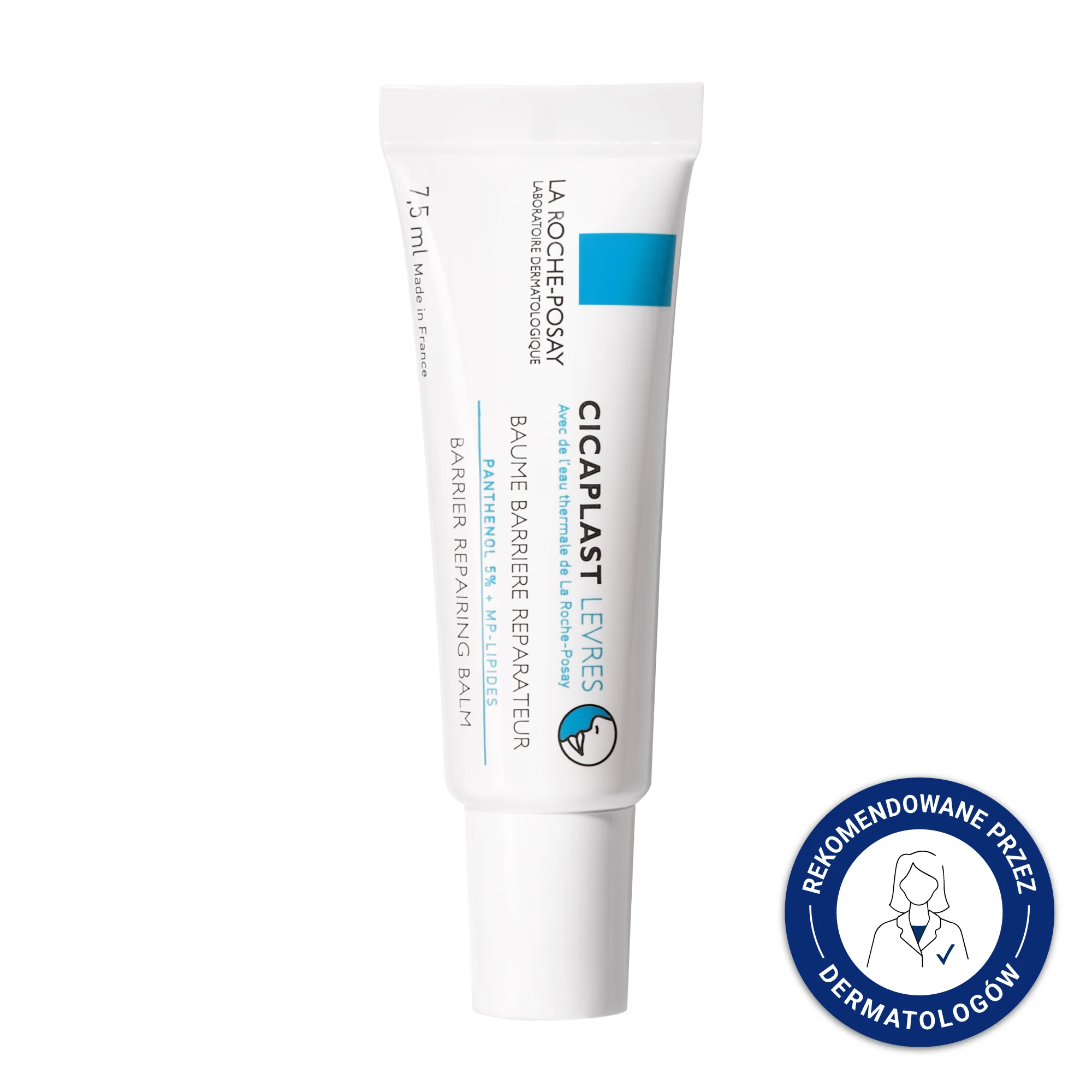 La Roche-Posay Cicaplast barierowy balsam do ust o działaniu regenerującym, 7,5 ml