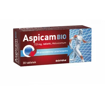 Aspicam Bio, 7,5 mg, 30 tabletek 